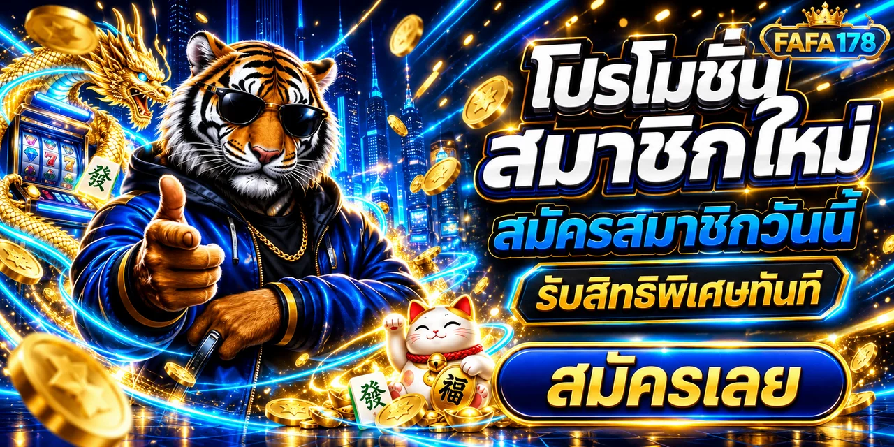 โปรโมชั่น FAFA178 สำหรับสมาชิกใหม่